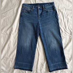 Lucky Brand Denim Midrise Crop Wideleg